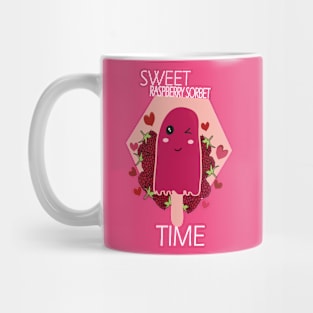 Raspberry sorbet Kawaii Cute Sweet Raspberry Sorbet Time Mug